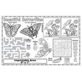 Beautiful Butterflies - Imprintable Colorable Placemat